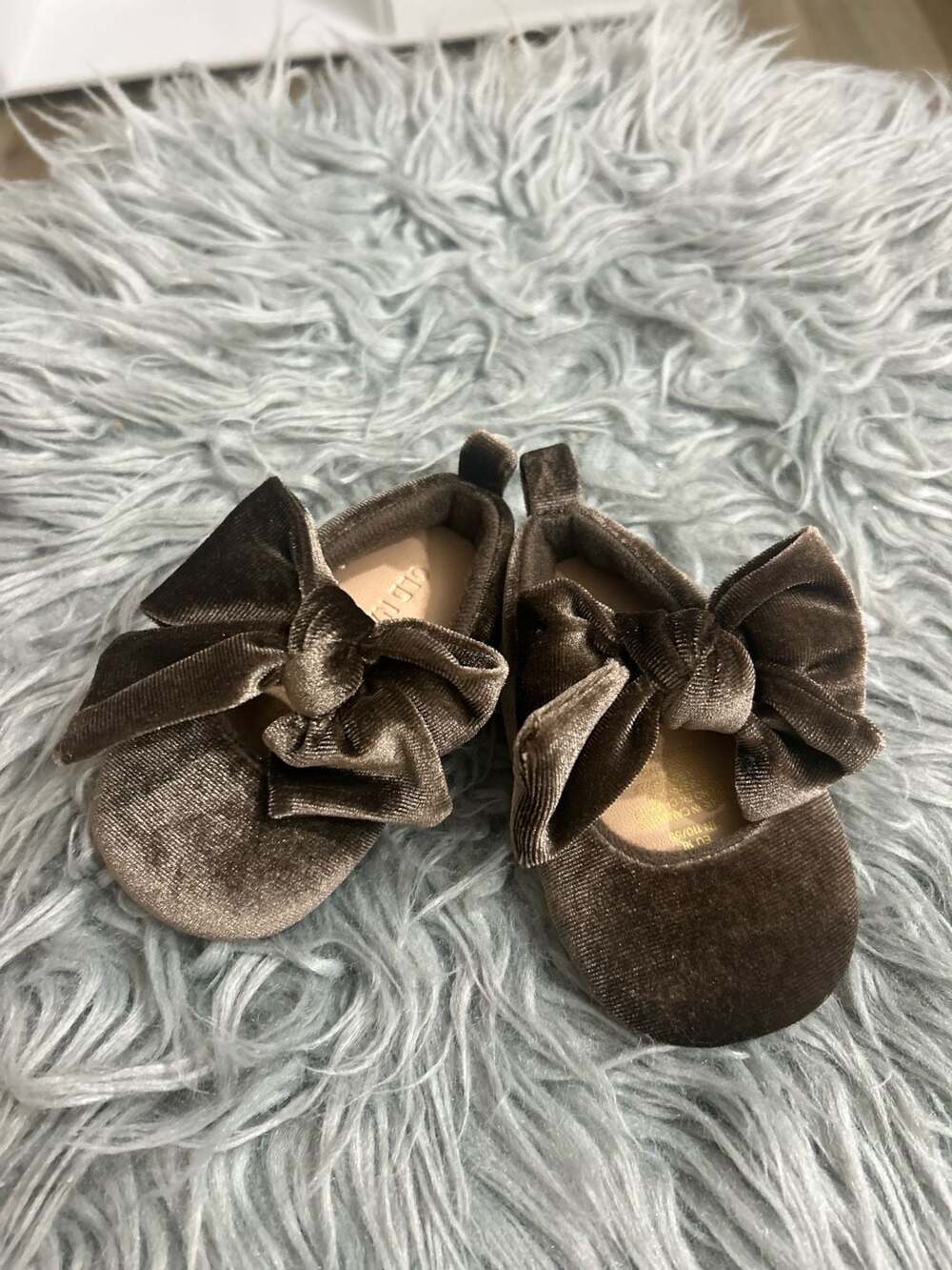 Old Navy Baby Velvet Bow Ballet Flats